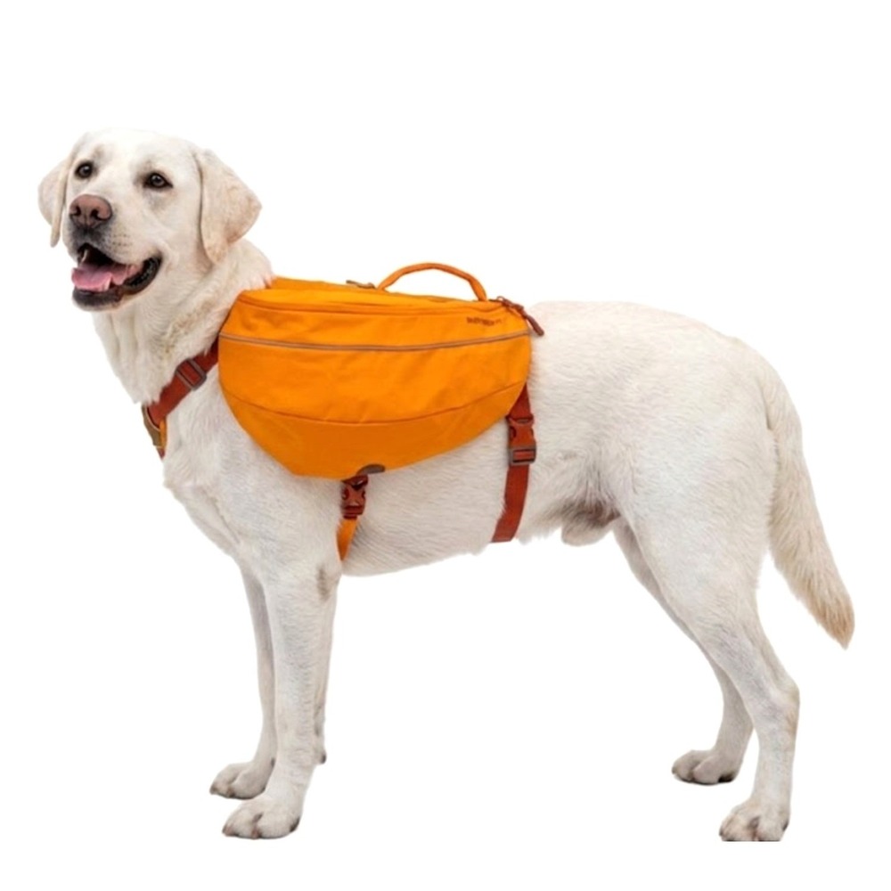 Ruffwear Approach Dog Pack‎ Backpack Harness Medium Orange Excellent Hiking Gear